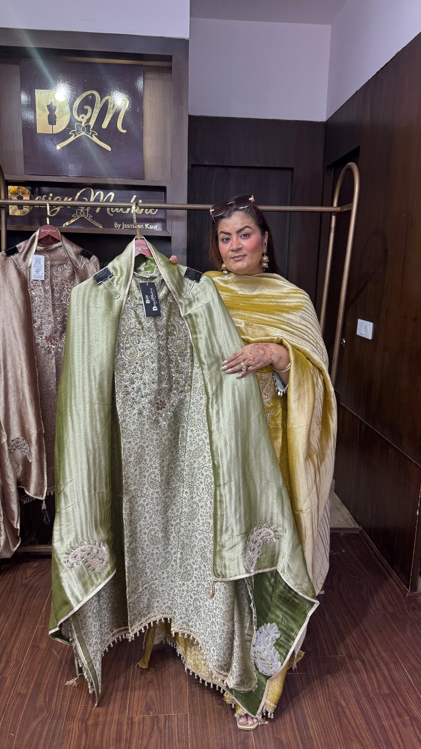 Zareen Pure Glass Tissue Unstitched Suit