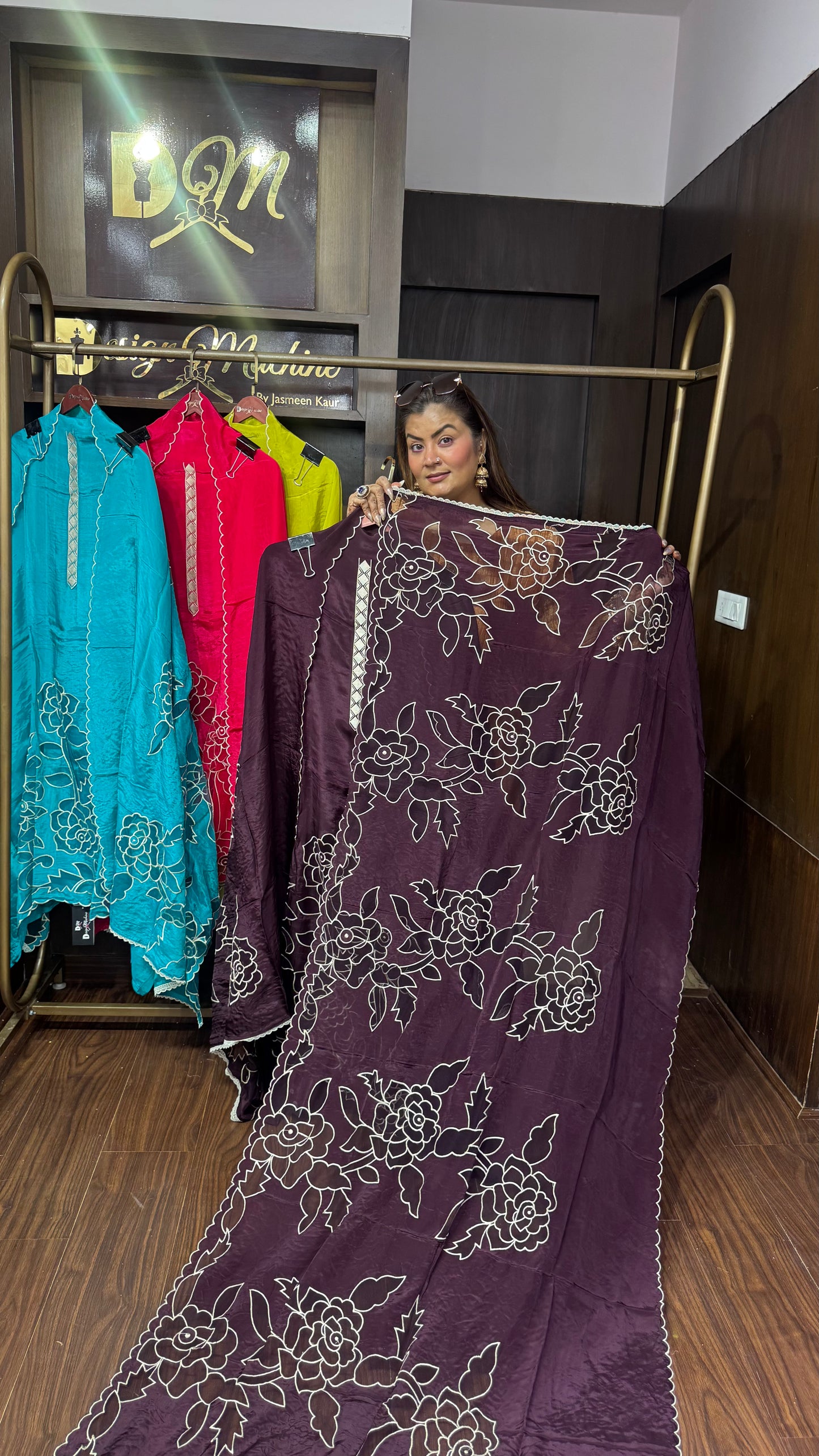 Elina Pure Crepe Unstitched Suit