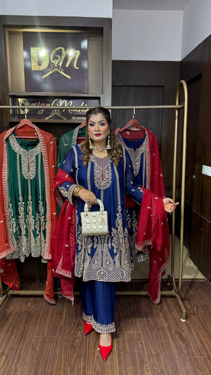 Arshia (Chinnon Crepe Anarkali Suit)