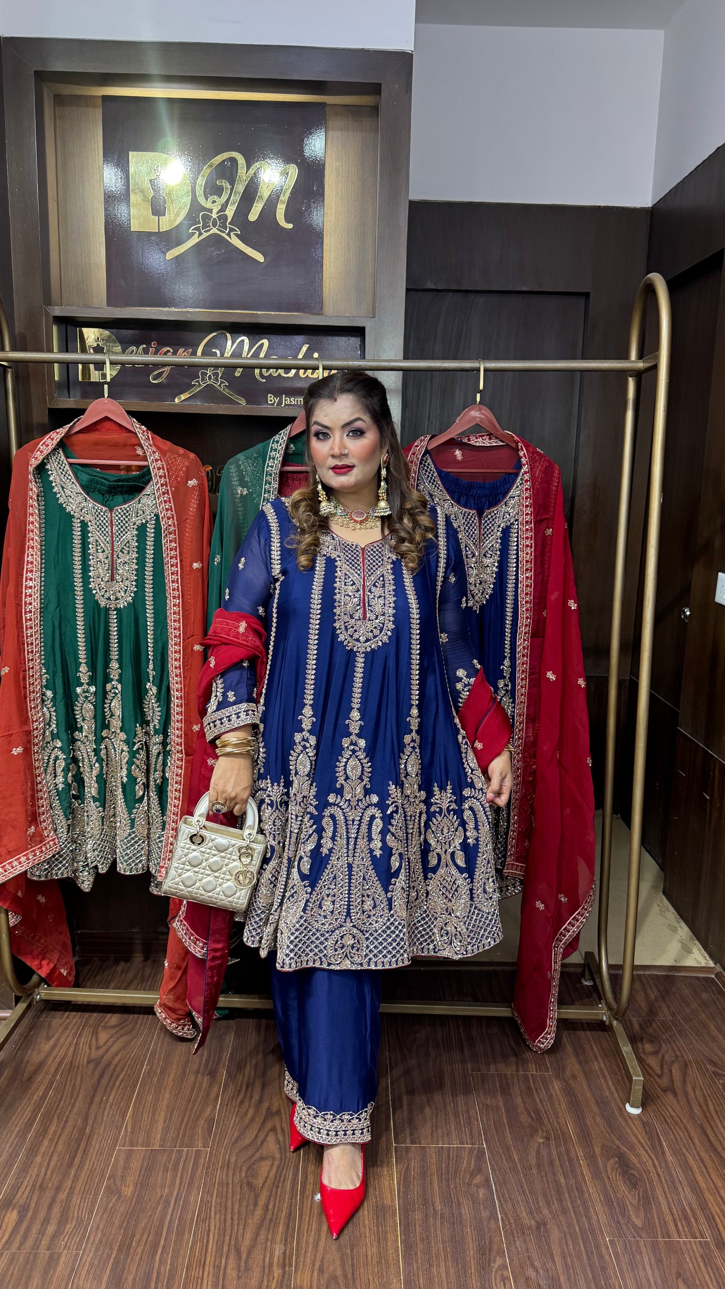 Arshia (Chinnon Crepe Anarkali Suit)