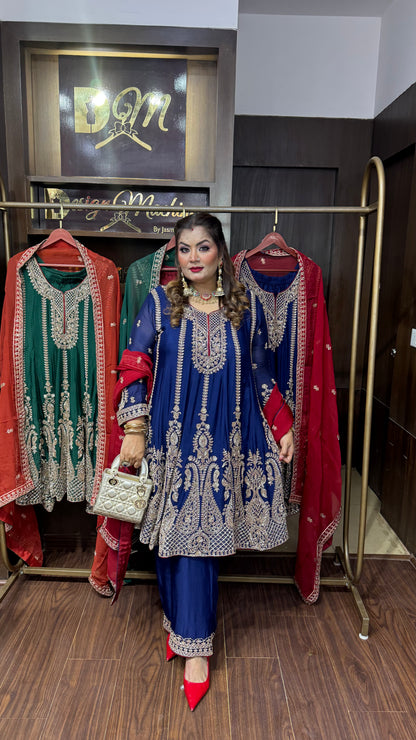 Arshia (Chinnon Crepe Anarkali Suit)