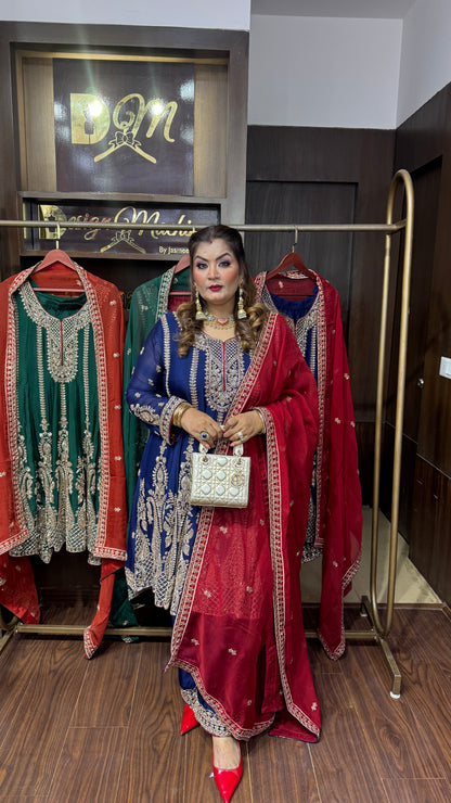 Arshia (Chinnon Crepe Anarkali Suit)