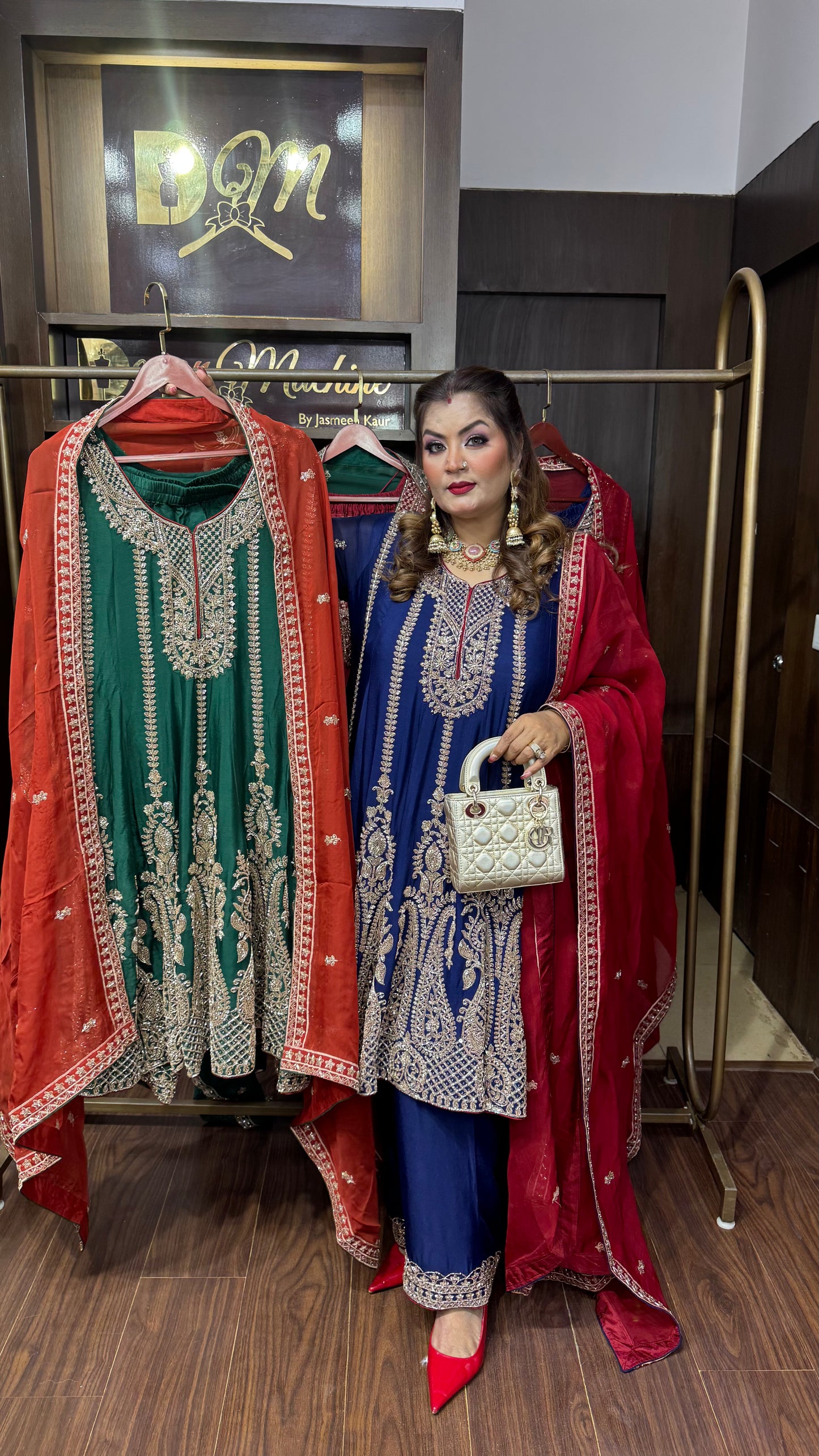 Arshia (Chinnon Crepe Anarkali Suit)