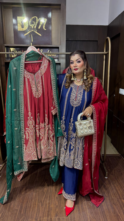 Arshia (Chinnon Crepe Anarkali Suit)