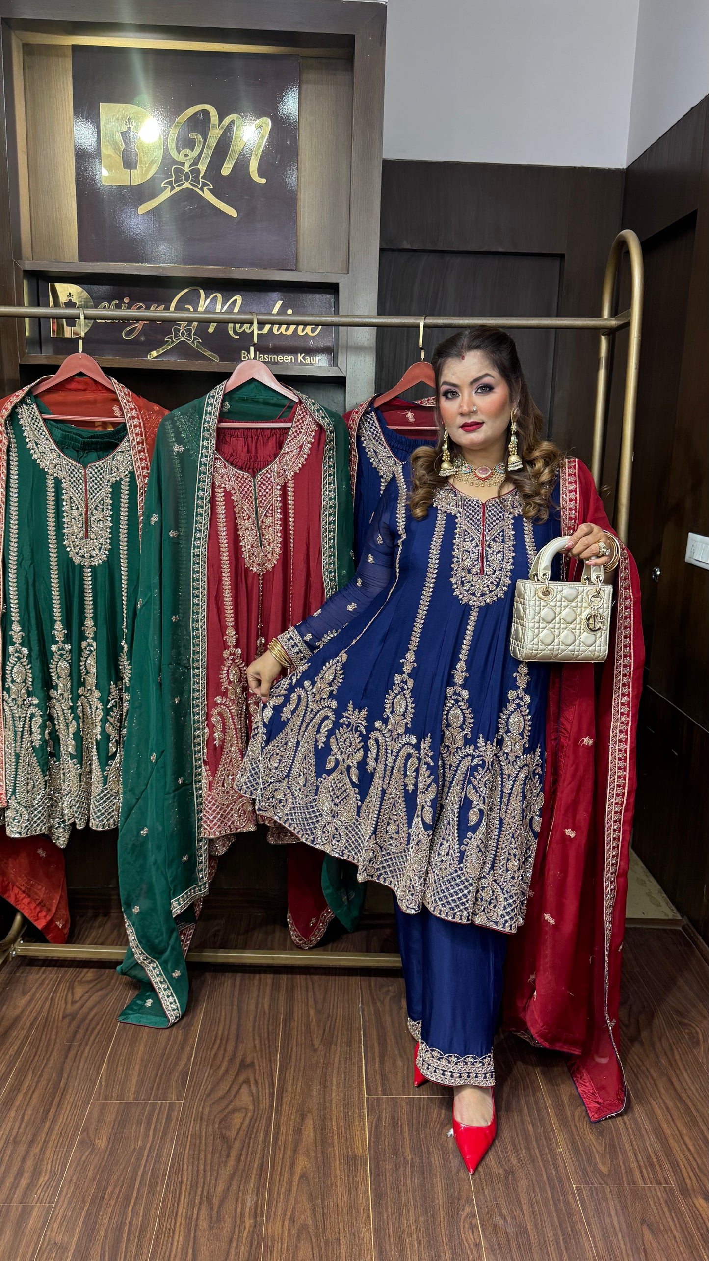 Arshia (Chinnon Crepe Anarkali Suit)