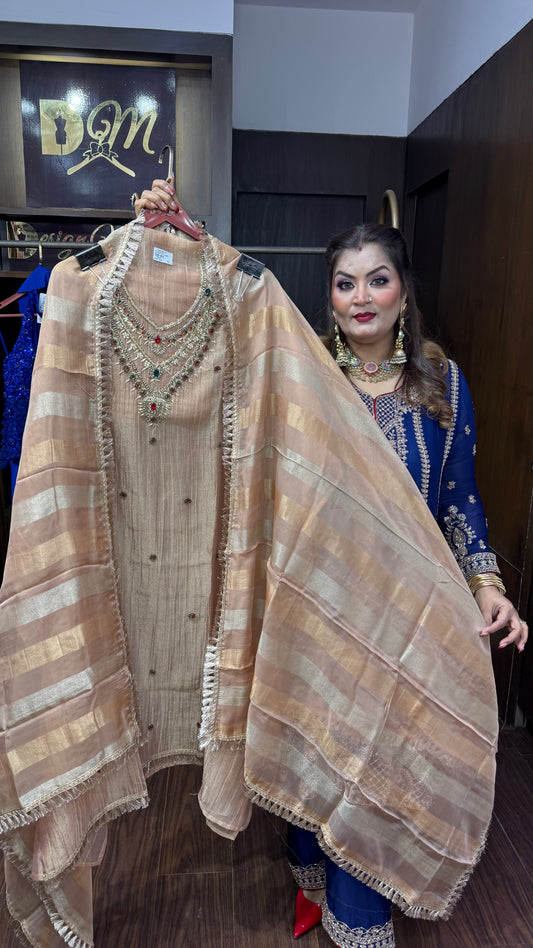 Arshiya (Crush Tissue Unstitch Suit)