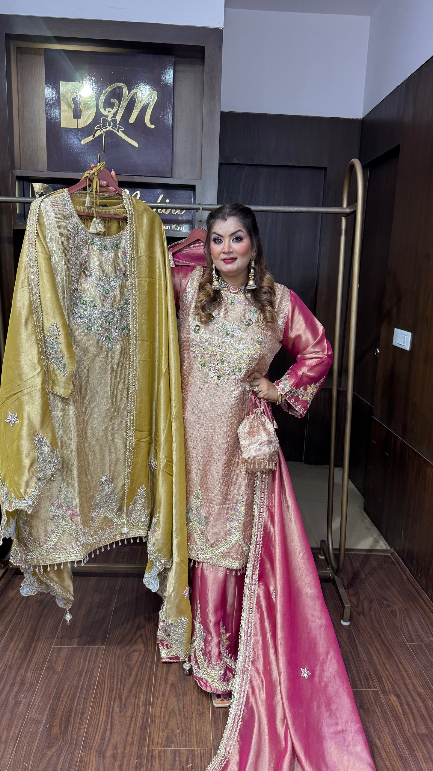 Aayshina (Ziraff Tissue Sharara Suit)