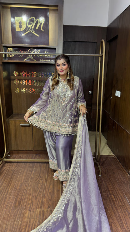 Arshiya (Glass Tissue Farshi Salwar Suit)