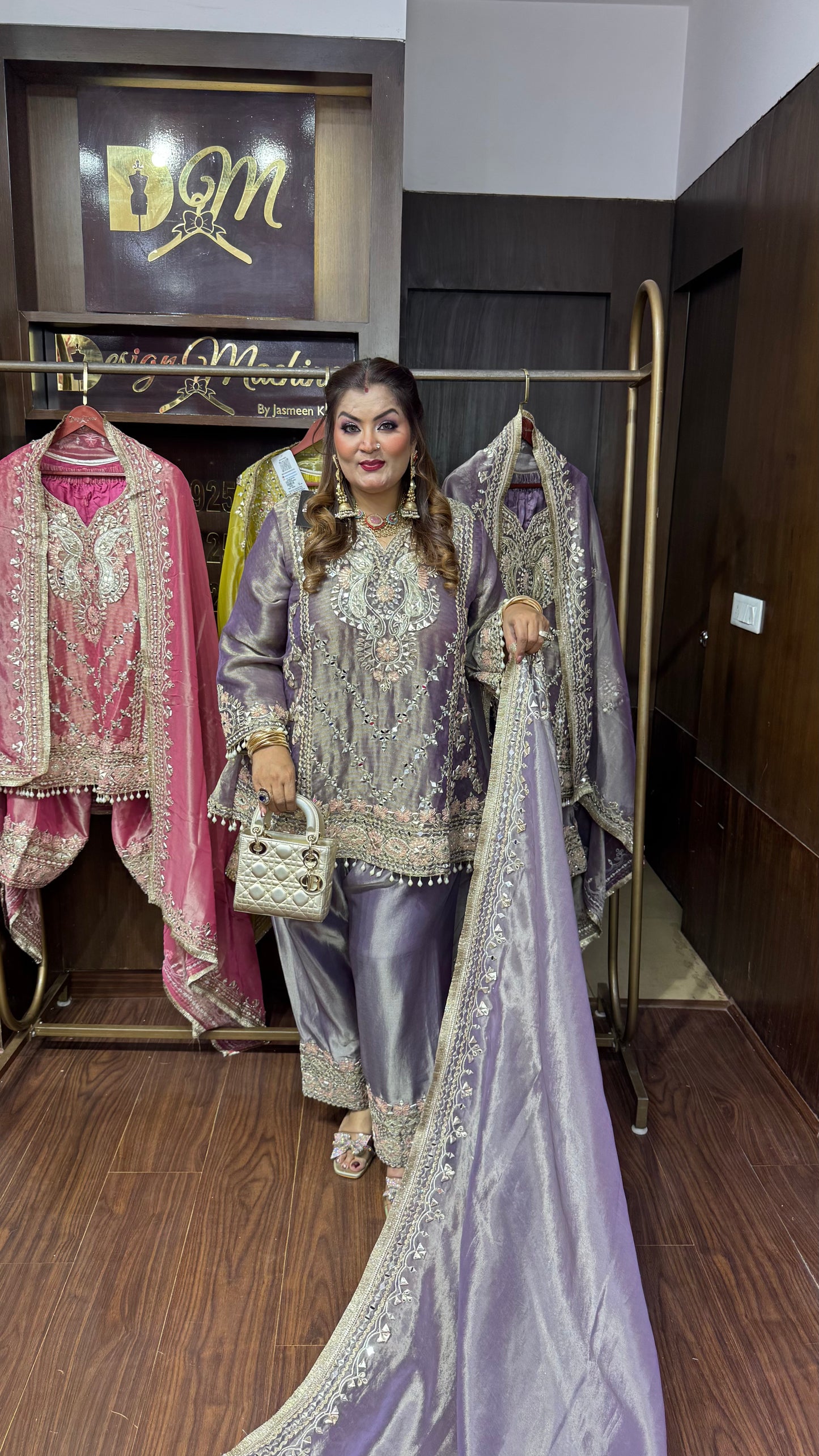 Arshiya (Glass Tissue Farshi Salwar Suit)