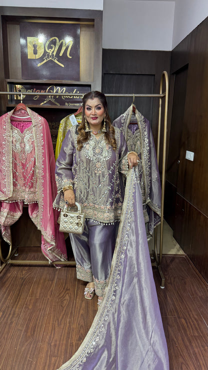 Arshiya (Glass Tissue Farshi Salwar Suit)