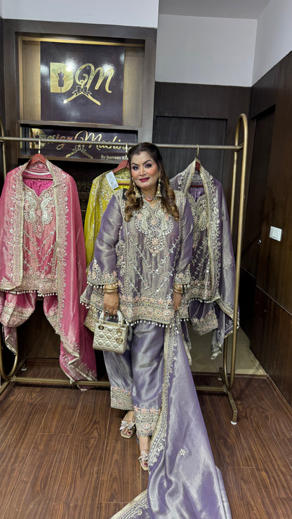 Arshiya (Glass Tissue Farshi Salwar Suit)