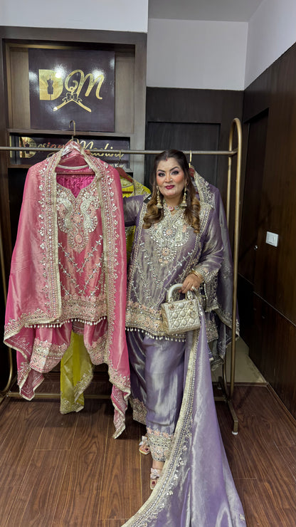 Arshiya (Glass Tissue Farshi Salwar Suit)