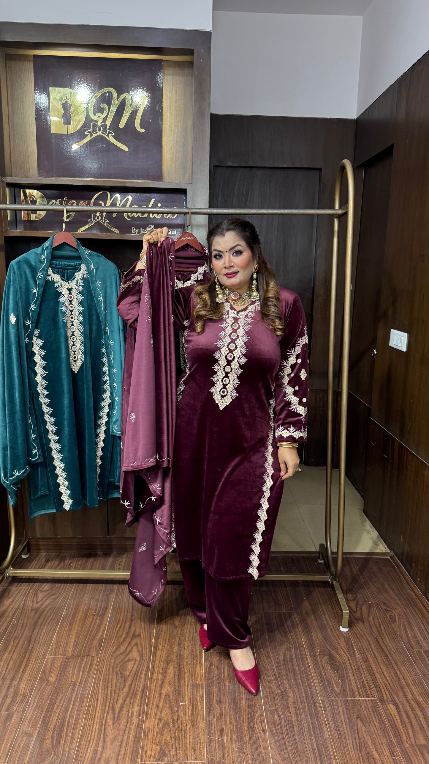Anisha (Velvet Suit)