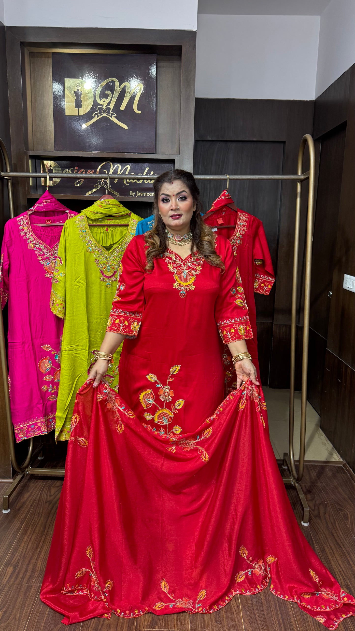 Aneesha (Gajji Silk Sharara Suit)