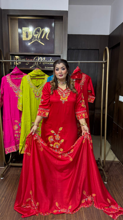 Aneesha (Gajji Silk Sharara Suit)