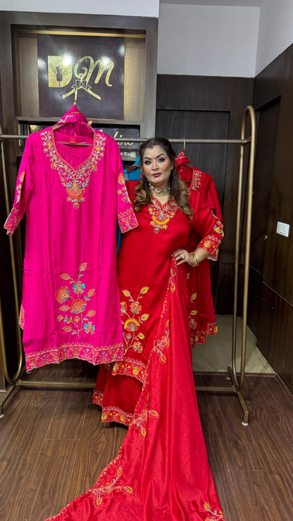 Aneesha (Gajji Silk Sharara Suit)