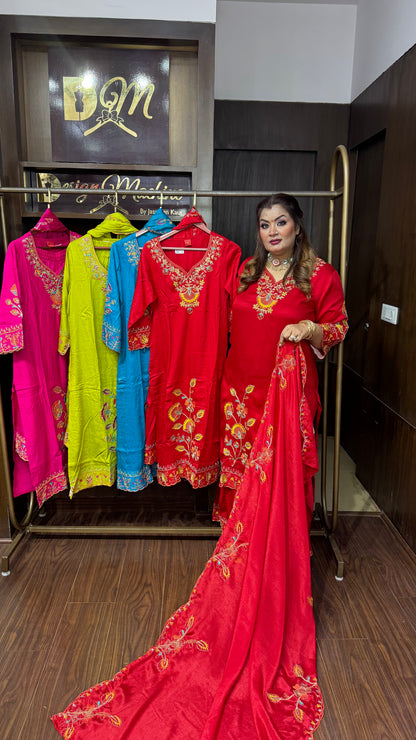 Aneesha (Gajji Silk Sharara Suit)