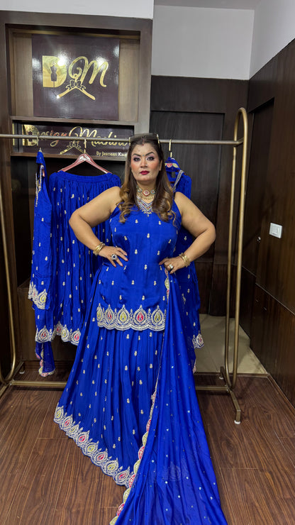 Harleen (Chinnon Crepe Lehenga)