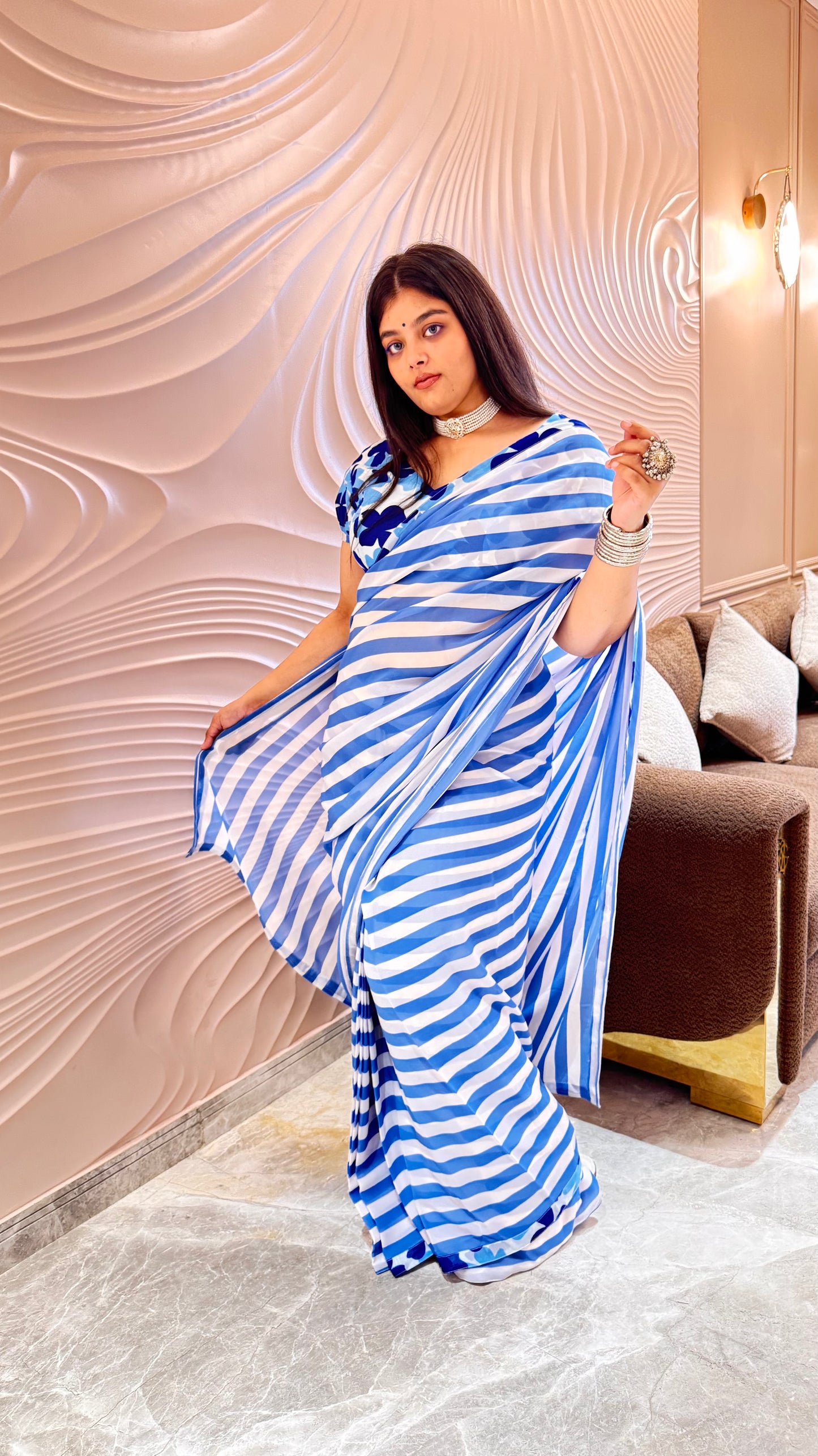 AuraFlow Georgette Saree