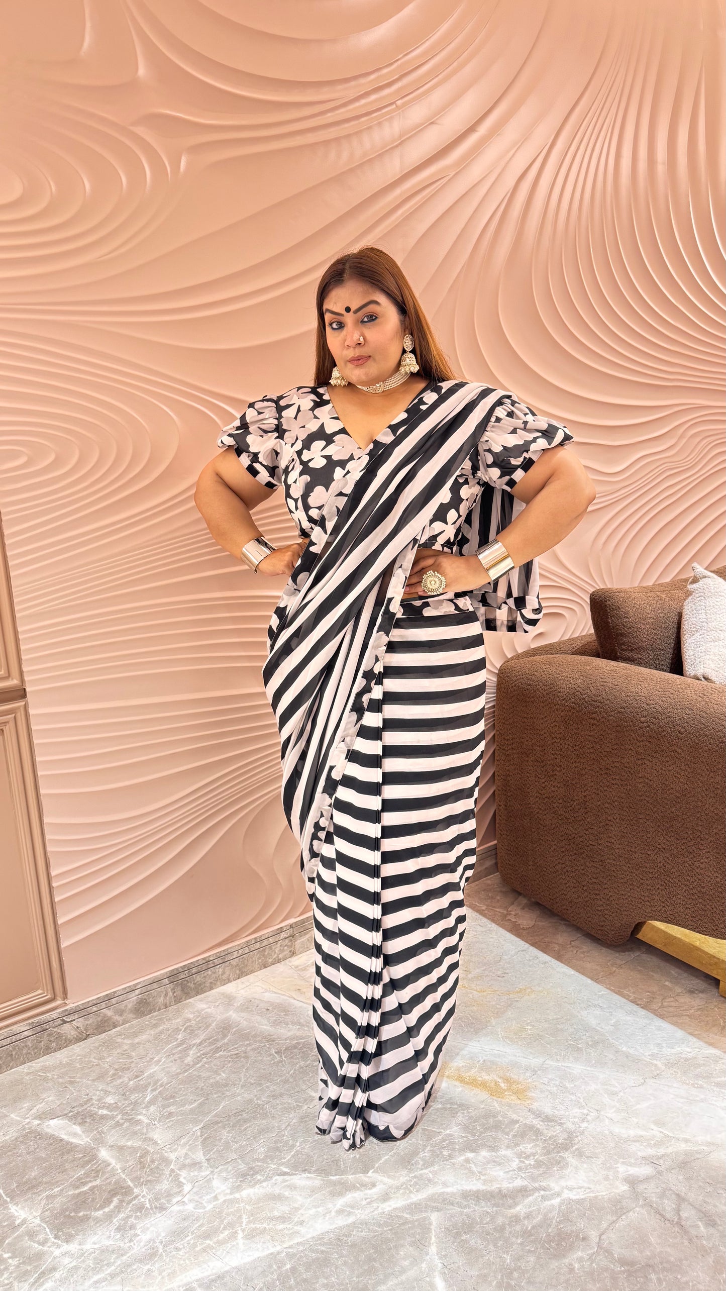 AuraFlow Georgette Saree