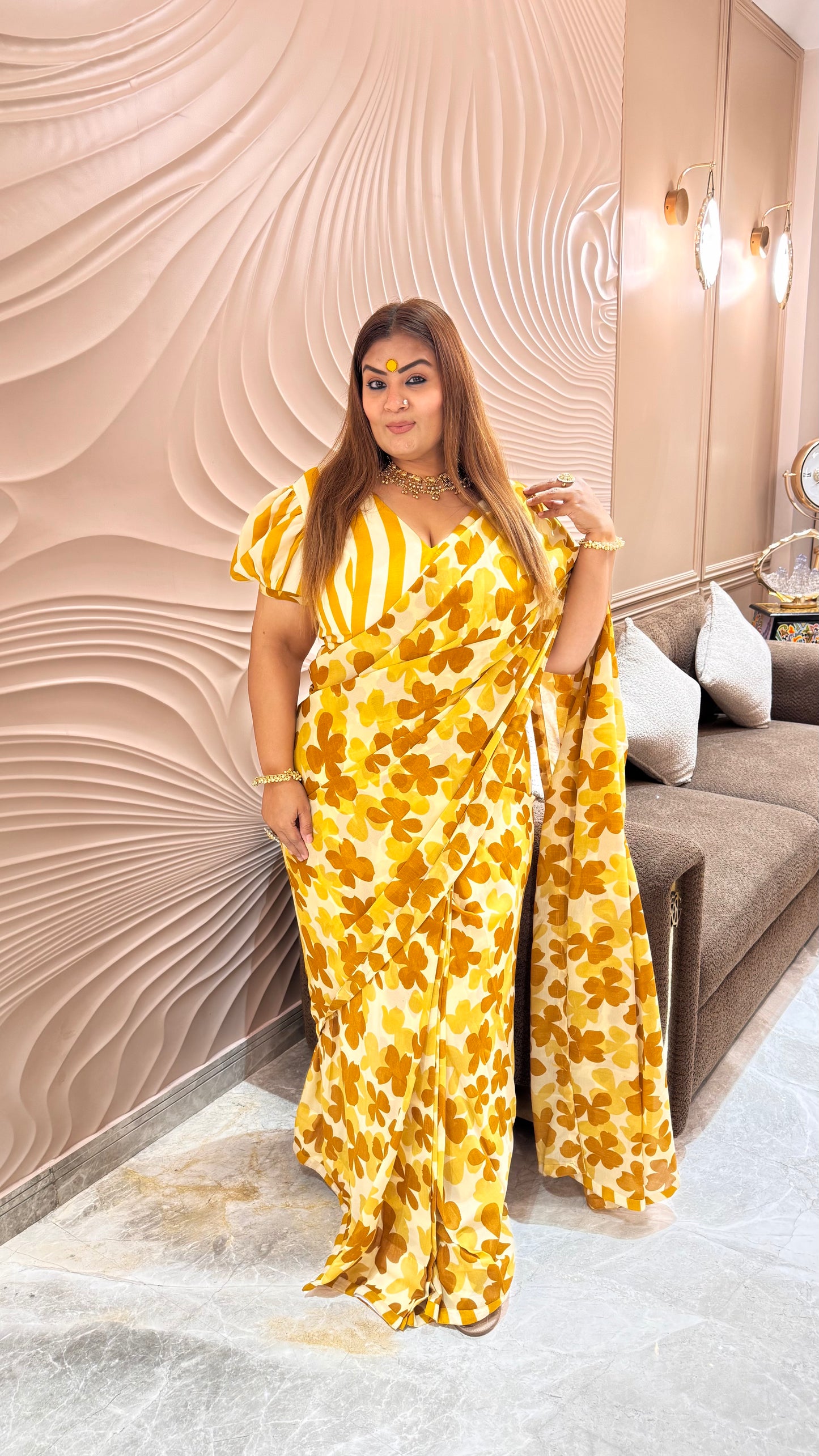 AuraFlow Georgette Saree