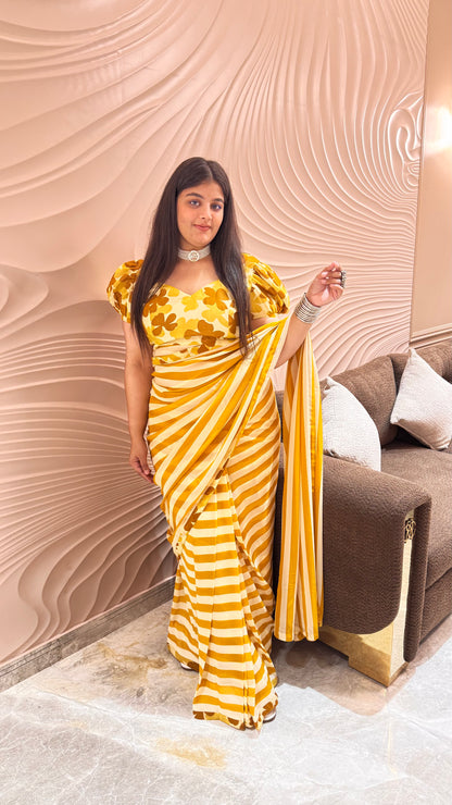 AuraFlow Georgette Saree