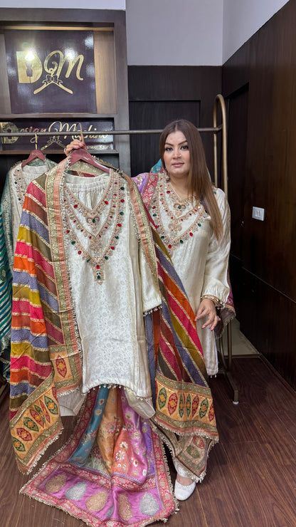 Harleen (Jacquard Silk Cordset)