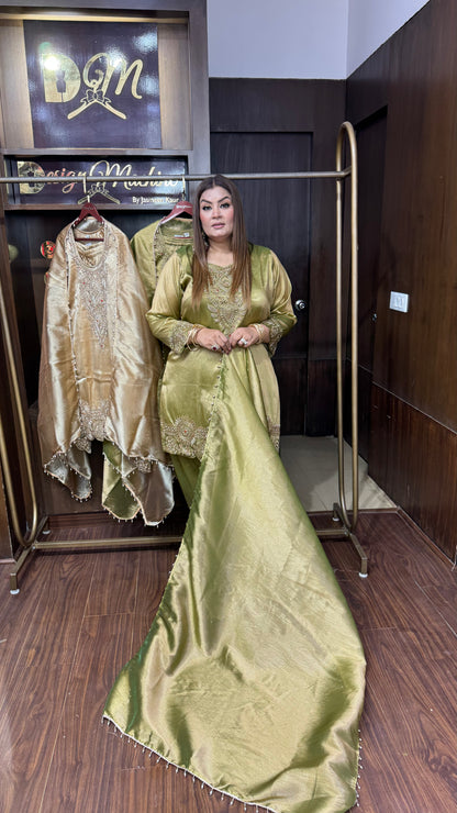 Himanika (Pure Ziraff Tissue Fabric Suit)