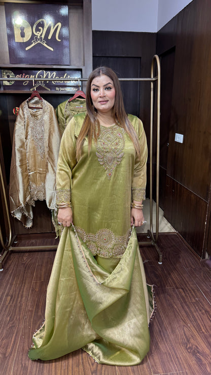 Himanika (Pure Ziraff Tissue Fabric Suit)