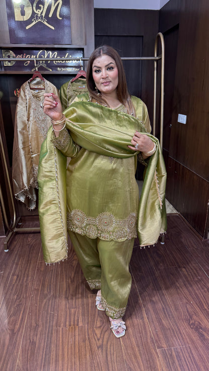 Himanika (Pure Ziraff Tissue Fabric Suit)