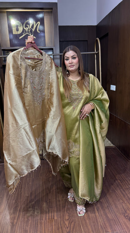 Himanika (Pure Ziraff Tissue Fabric Suit)