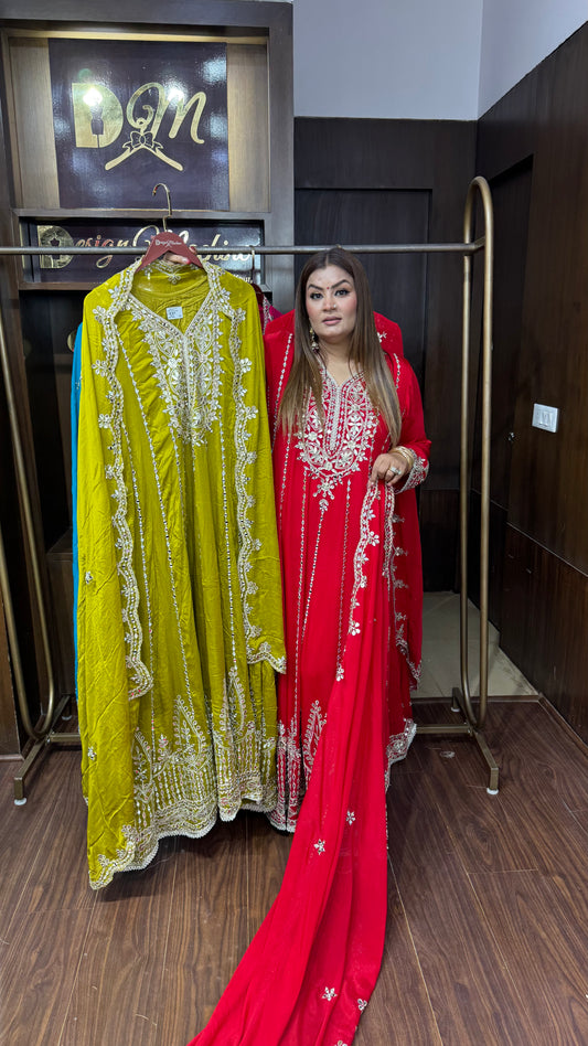 Gursheen (Chinnon Crepe Fabric Suit)