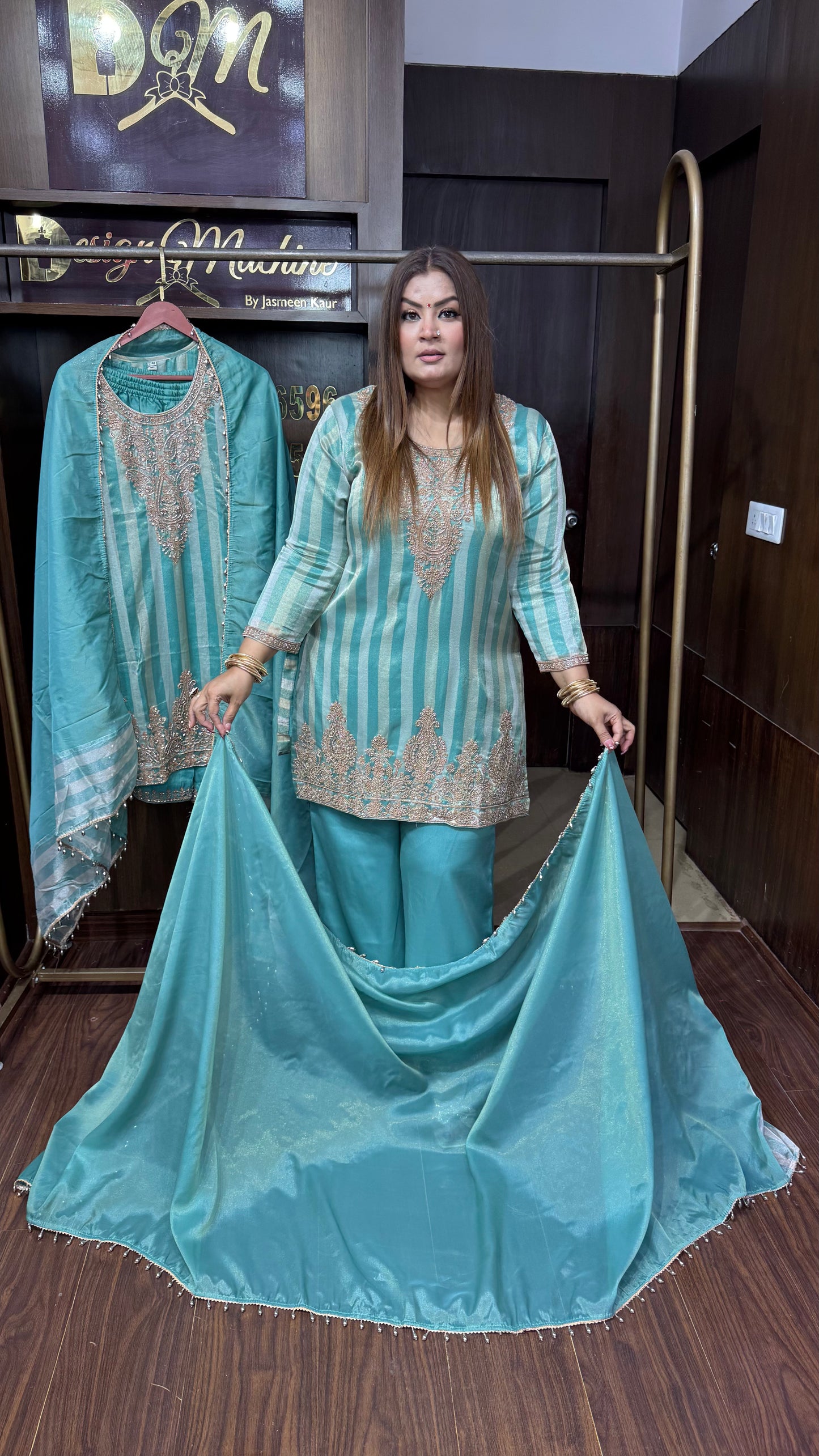 Rashika (Glass Tissue Stitched Suit)