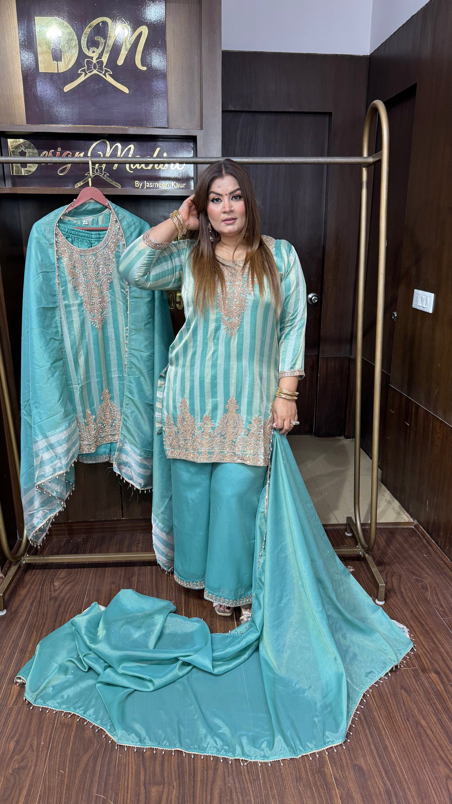 Rashika (Glass Tissue Stitched Suit)