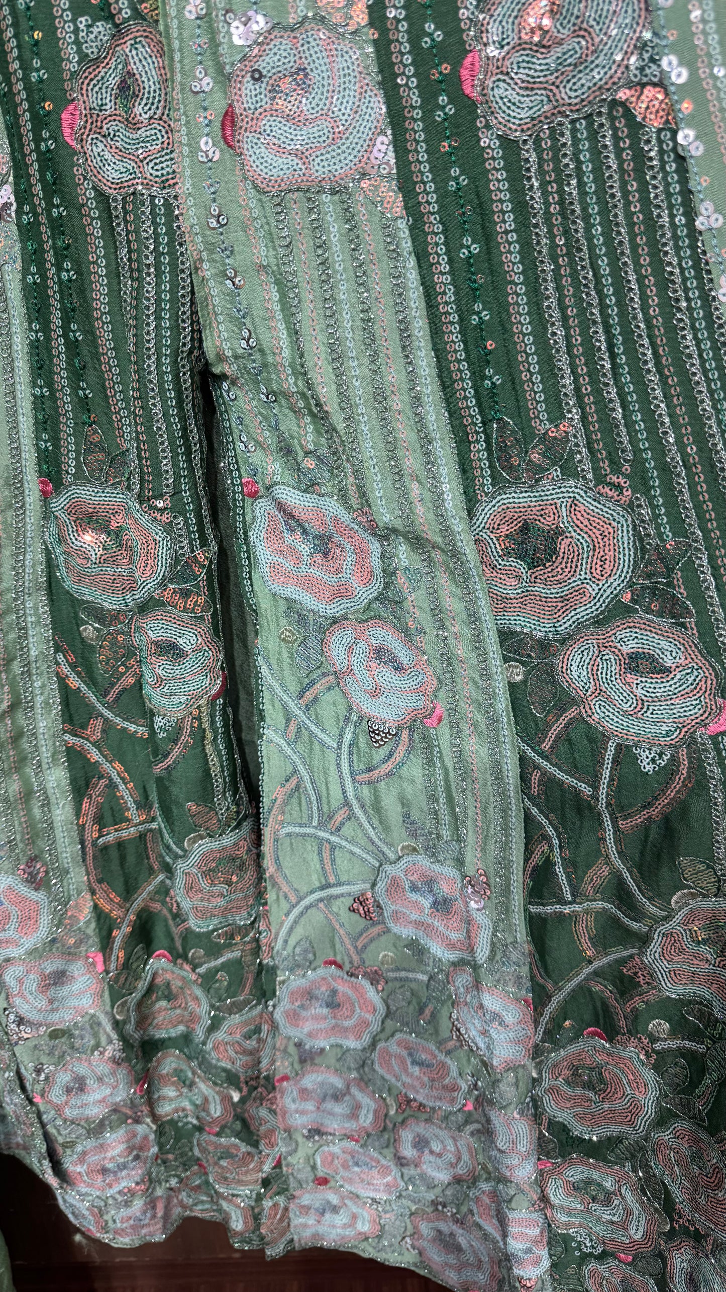 Meher Pure Chinon Sharara Suit