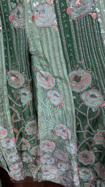 Meher Pure Chinon Sharara Suit