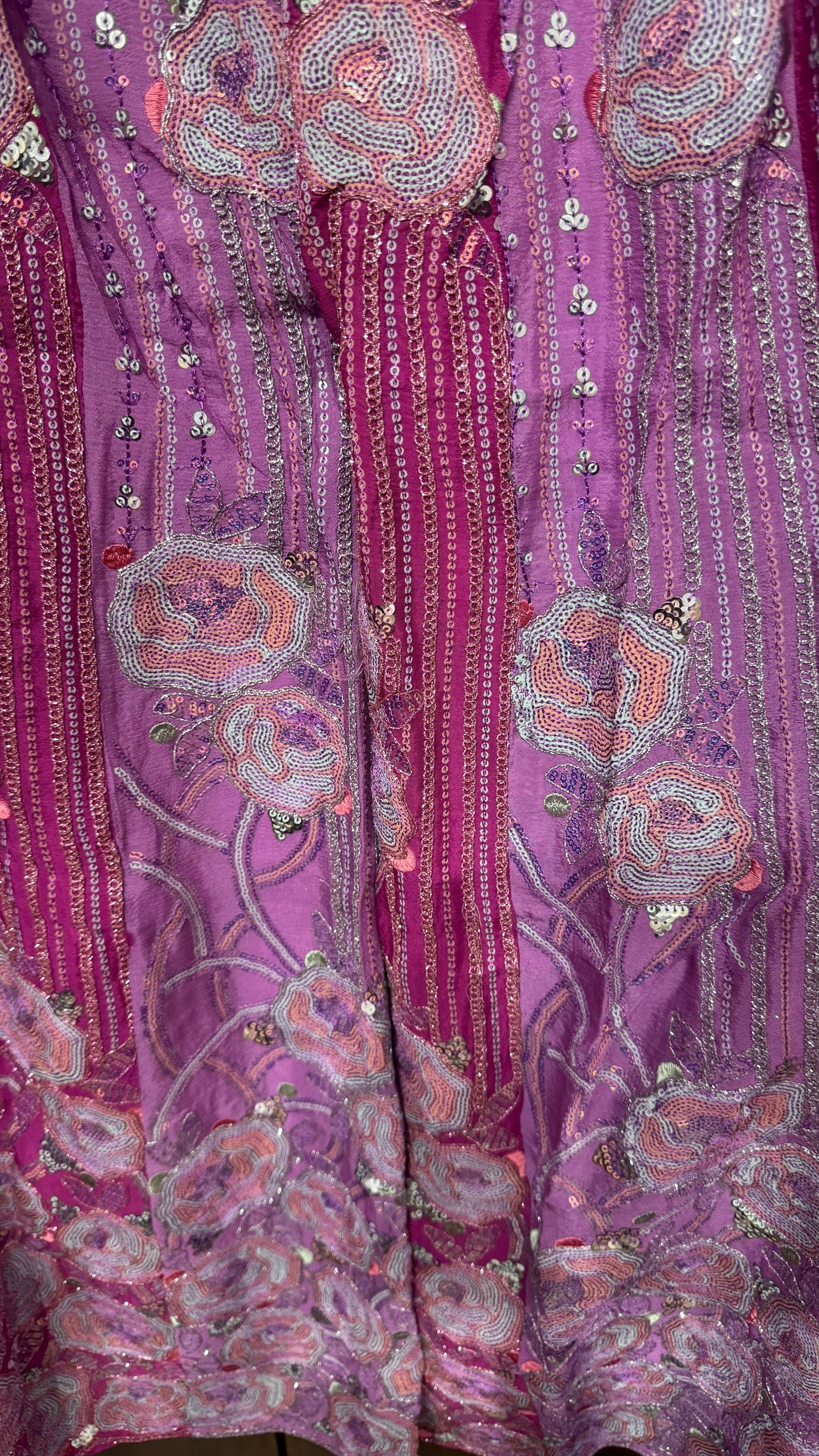 Meher Pure Chinon Sharara Suit