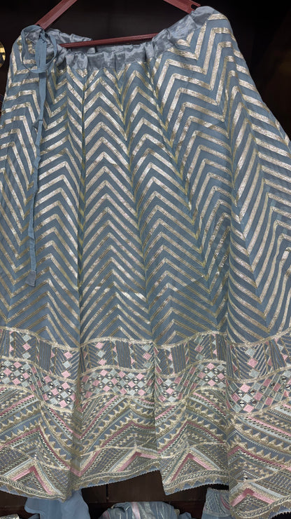 Elaira Georgette Skirt Suit