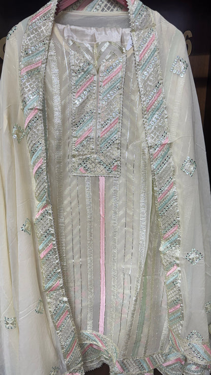 Elaira Georgette Skirt Suit