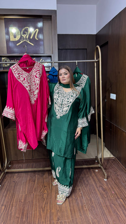 Hitakshi (Pure Chinnon Crepe Fabric Suit)