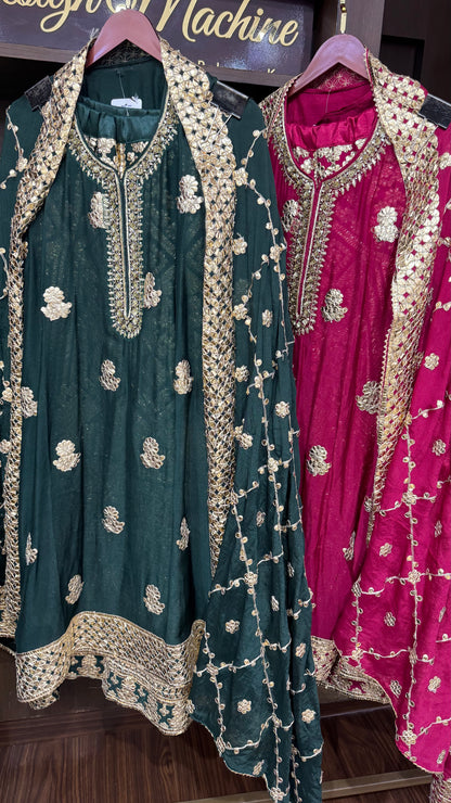 Avorina (Chinnon Semi-Stitched Sharara Suit)