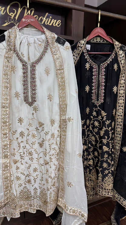 Velissae (Chinnon Semi-Stitched Sharara Suit)