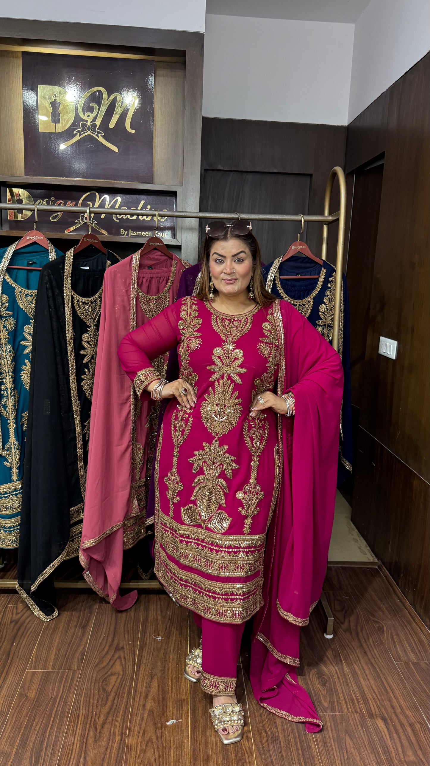 Aafreen Glass Tissue Pakistani Suit