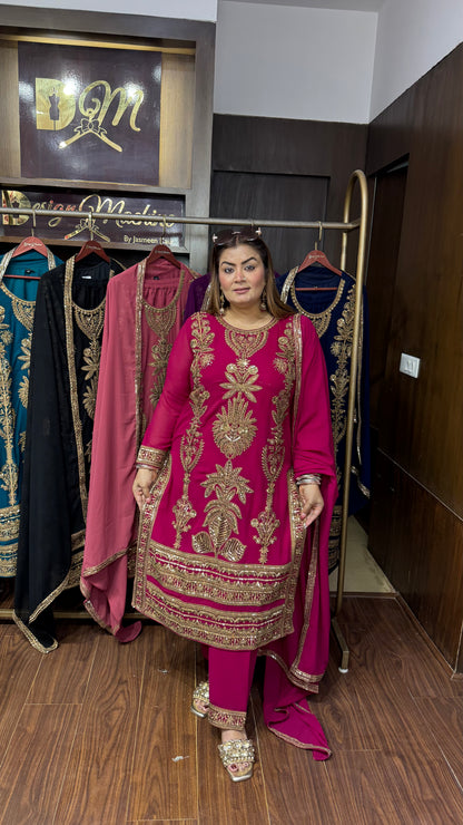 Aafreen Glass Tissue Pakistani Suit
