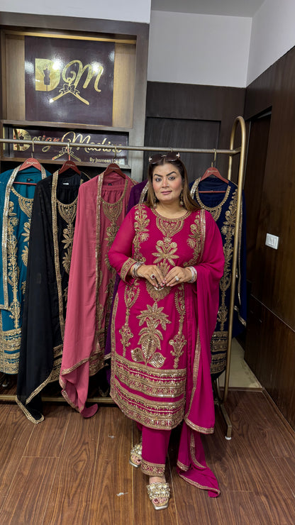 Aafreen Glass Tissue Pakistani Suit