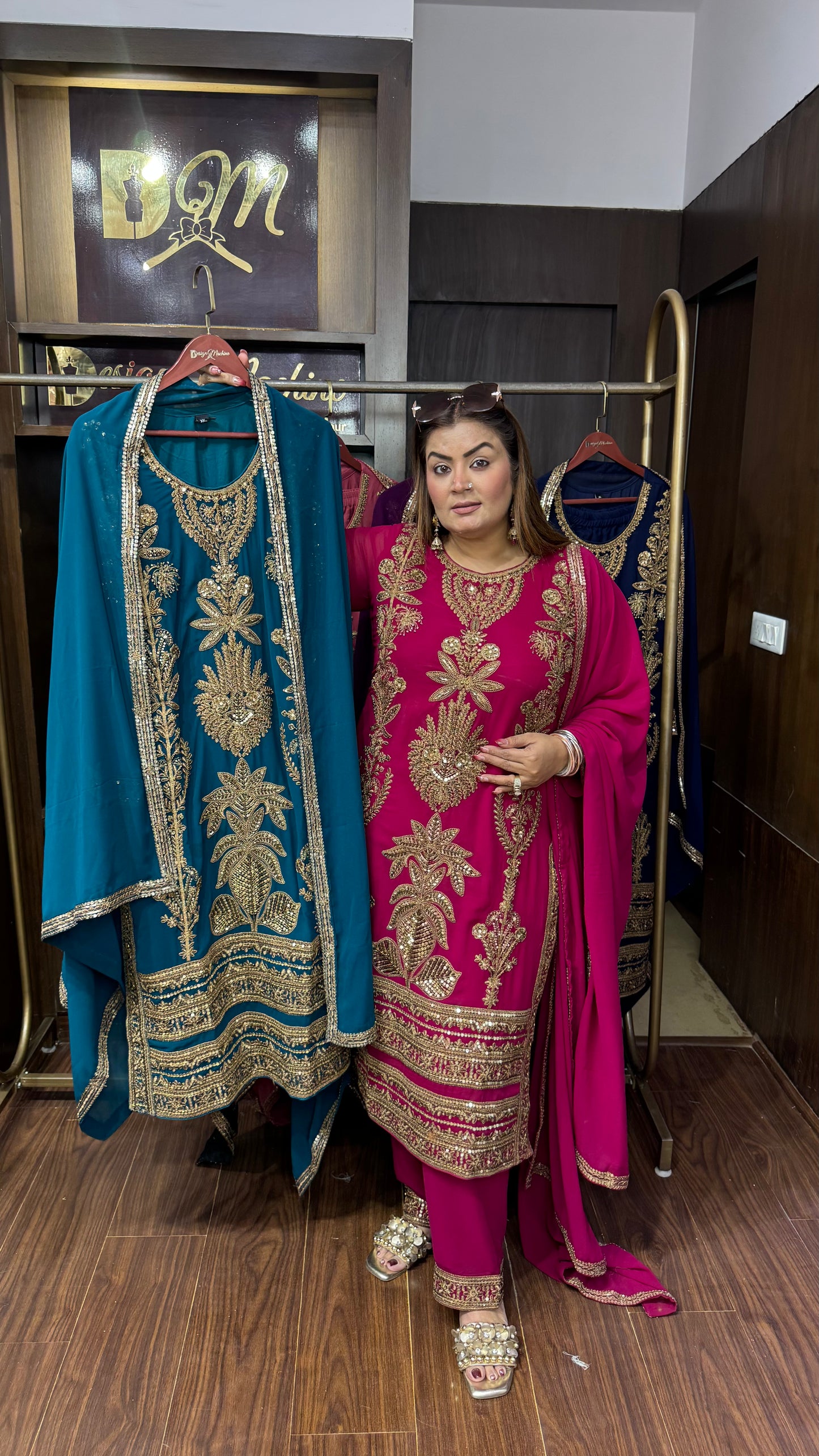Aafreen Glass Tissue Pakistani Suit