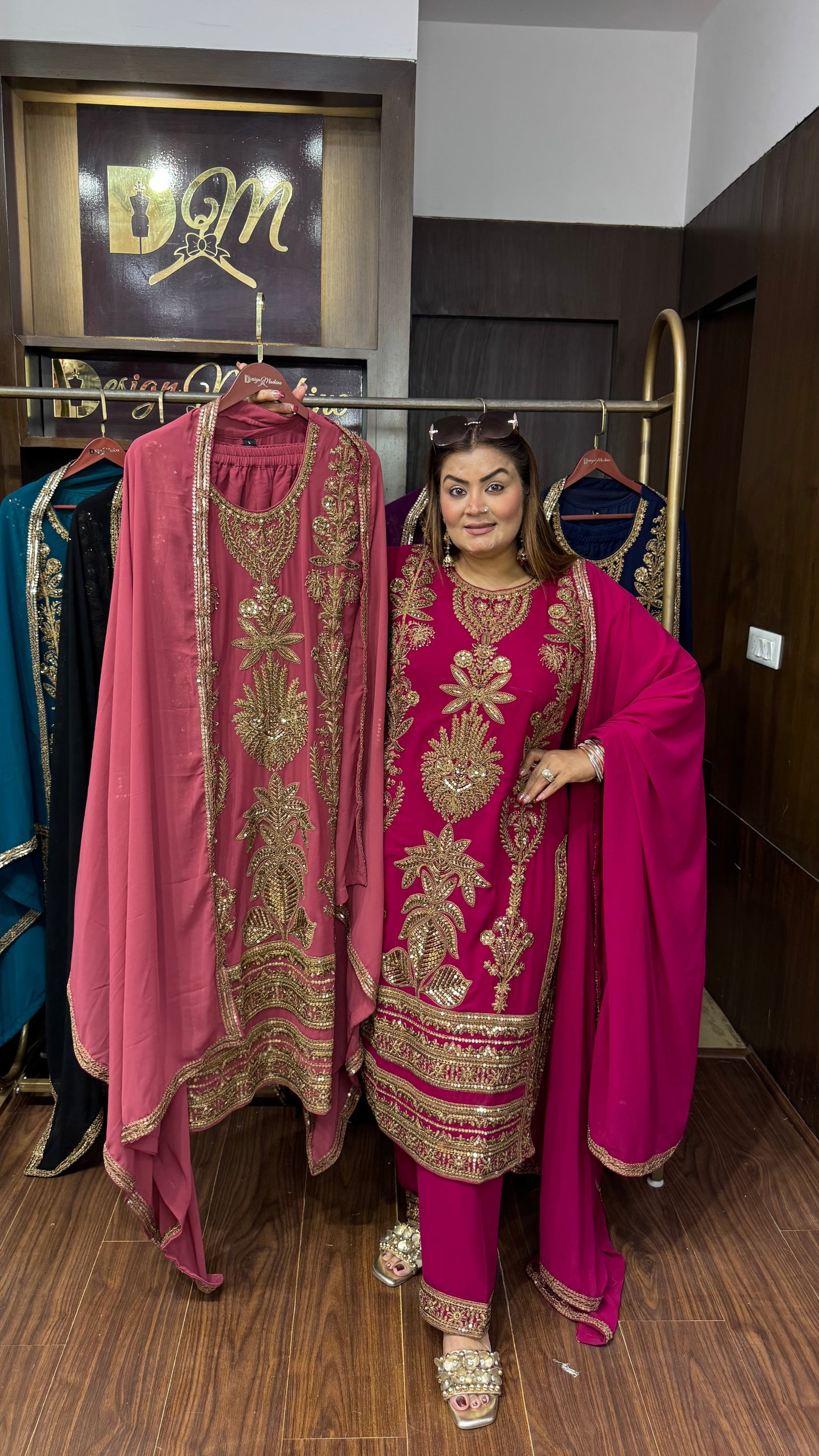 Aafreen Glass Tissue Pakistani Suit