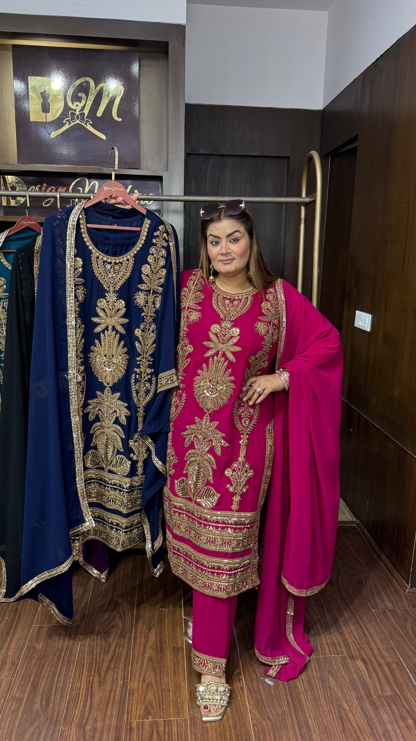 Aafreen Glass Tissue Pakistani Suit