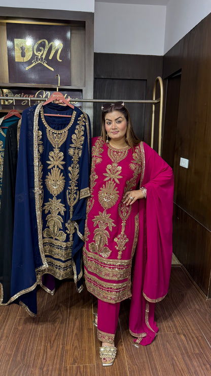 Aafreen Glass Tissue Pakistani Suit