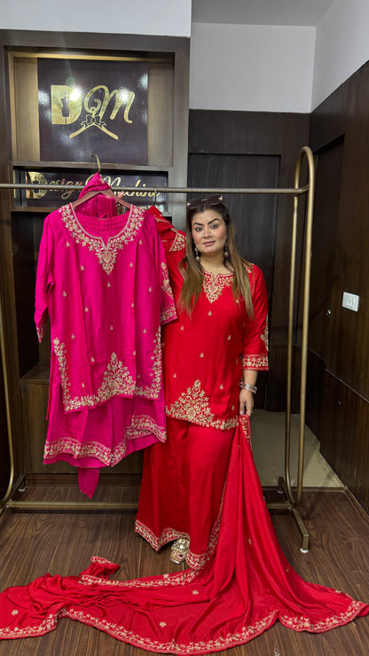 Aarya Gajji Silk Suit